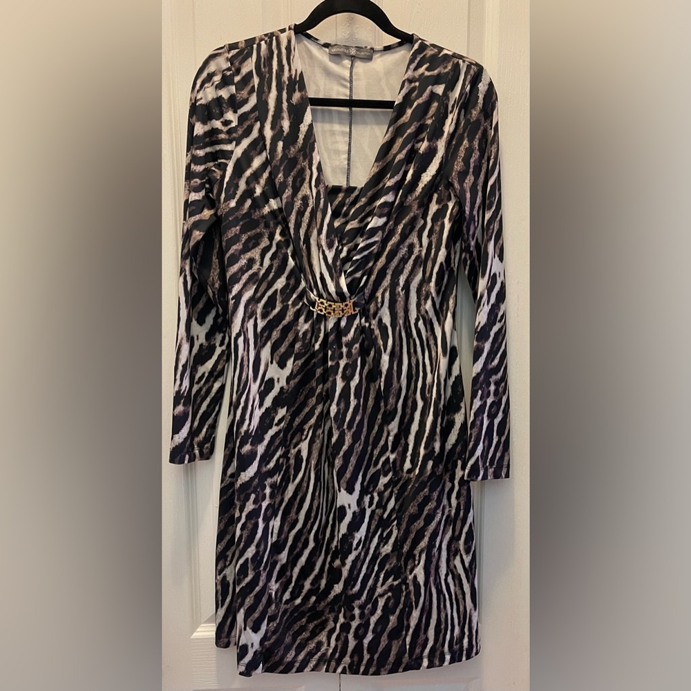 Signature Collection Animal print dress Small